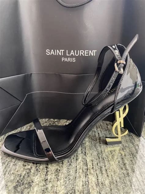 Sandali Saint laurent in Pelle Metallizzato taglia 38.5 EU .